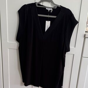 Calvin Klein Women's Elegant Black Blouse